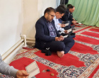زیارت عاشورا و نماز ظهر به مناسبت شهادت امام جعفر صادق و اربعین رهبر شهید امت در دانشکده پرستاری و مامایی اردبیل