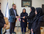 تقدیر رئیس دانشگاه علوم پزشکی اردبیل از رئیس اداره آموزش دانشکده پرستاری و مامایی اردبیل