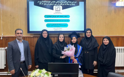 جلسه دفاع از پایان نامه خانم الهه حبیب پور، دانشجوی کارشناسی ارشد رشته پرستاری داخلی-جراحی
