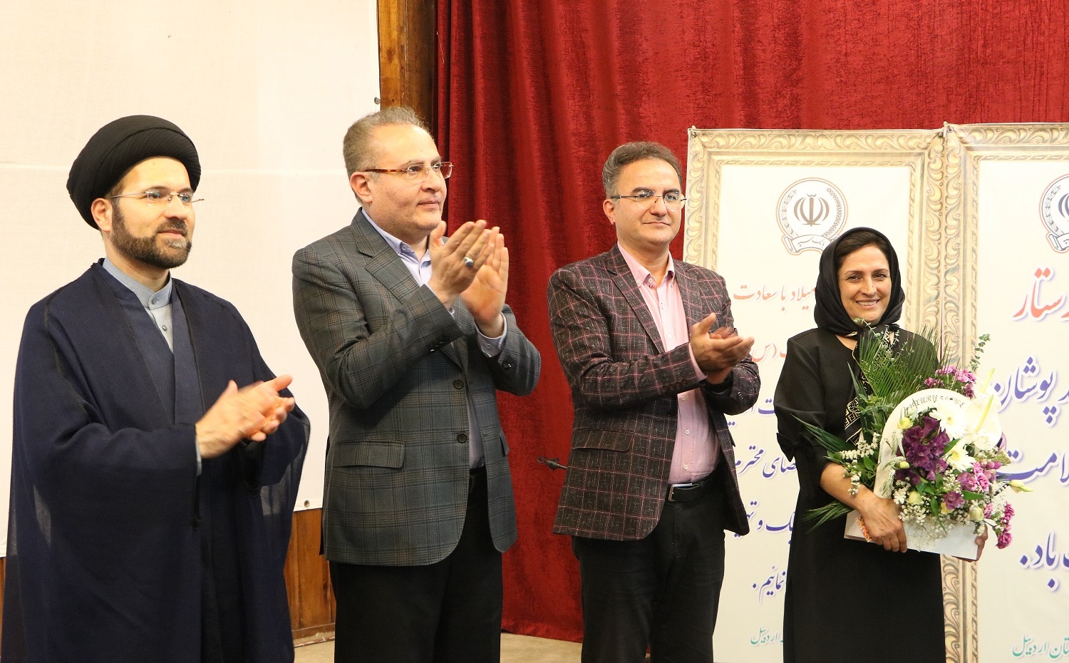 تجلیل از دو همکار ارجمند دانشکده، سرکار خانم دکتر عفت مظاهری و سرکار خانم رافت کاظم‌زاده، به مناسبت بازنشستگی