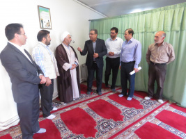 بازدید حجت الاسلام واحدی زاده مسئول محترم نهاد نمایندگی مقام معظم رهبری دانشگاه از دانشکده پرستاری و مامایی