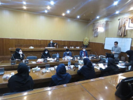 جلسه دفاع نهایی دانشجوی کارشناسی ارشد رشته پرستاری داخلی جراحی  آقای بهروز جعفری