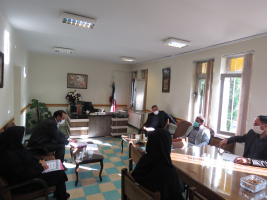 جلسه مدیران گروه با ریاست و معاونت اموزشی دانشکده