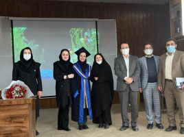 دفاع از پایان نامه توسط خانم سعیده جامه در دانشکده پرستاری و مامایی دانشگاه علوم پزشکی