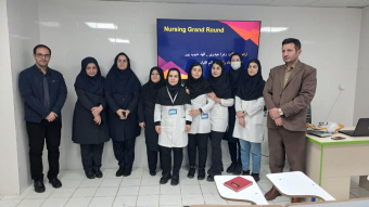 بازدید مدیر گروه پرستاری داخلی جراحی دانشگاه از دپارتمان آموزش پرستاری بیمارستان امام خمینی(ره)