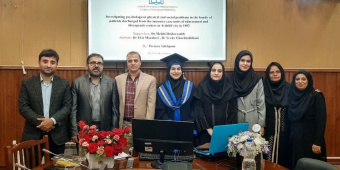 جلسه دفاع نهایی ، دانشجوی کارشناسی ارشد پرستاری مراقبت ویژه ورودی بهمن ۱۴۰۰ خانم پریناز صالح پور