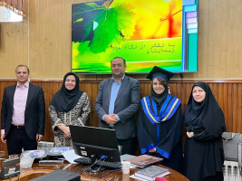 جلسه دفاع نهایی از پایان نامه خانم وحیده دریان، دانشجوی محترم کارشناسیارشد پرستاری داخلی-جراحی