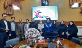 جلسه دفاع از پایان‌نامه خانم سمانه واحدی دانشجوی کارشناسی ارشد پرستاری گرایش داخلی جراحی
