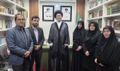 دیدار معاون آموزشی دانشگاه و رئیس دانشکده پرستاری و مامایی اردبیل با نماینده ولی فقیه در استان و امام جمعه اردبیل