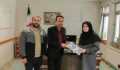 تجلیل فرمانده سپاه حضرت عباس (ع) استان اردبیل از خانم دکتر نازیلا وثوقی